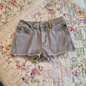 Hollister Mid-Rise Jean Shorts in Dove Gray, Size 5